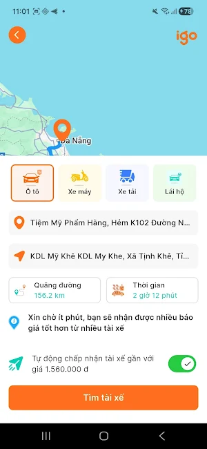 iGO – Sàn đặt xe Screenshot 2