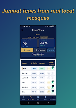 Ihsan - Masjid Times & Quran Screenshot 1