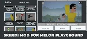 Skibidi For Melon Playground Screenshot 1