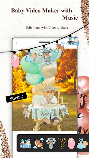 Baby video maker with music Screenshot 3