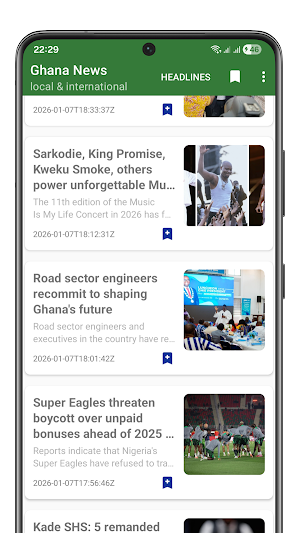 Ghana News App Screenshot 0