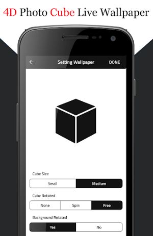 4D Photo Cube Live Wallpaper Screenshot 3