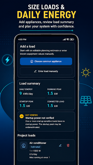 Solar PV Design & Calculator Screenshot 1