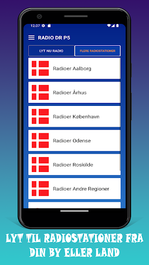 DR Radio P5 App Danmark Online Screenshot 2