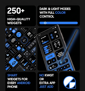 Dark Glass Widgets & Theme Pro Screenshot 0