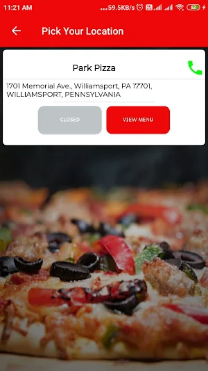 Park Pizza Screenshot 3