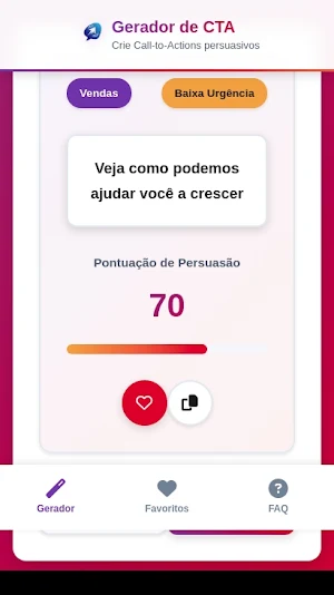 Gerador de Call to Action Screenshot 3