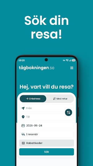 Tågbokningen Screenshot 0
