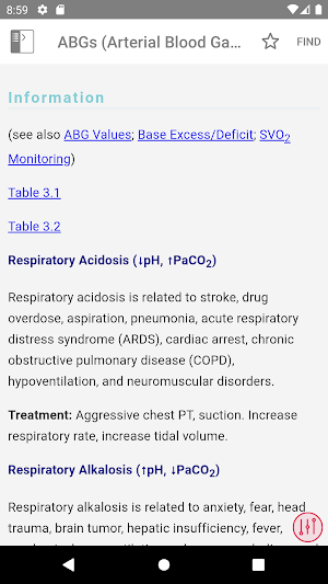 Quick Reference to Critical Care Screenshot 2