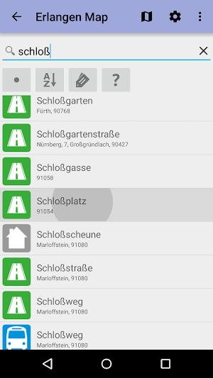Erlangen Offline City Map Screenshot 1