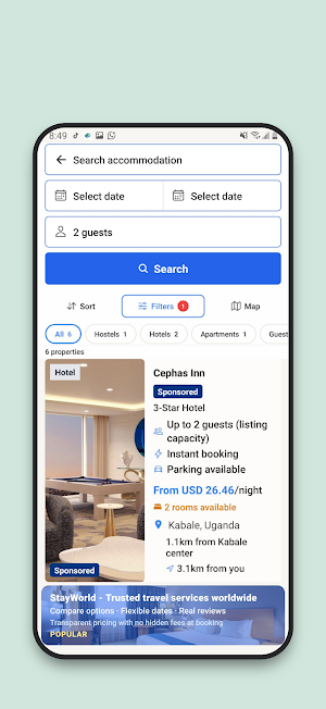 StayWorld Bookings : Hotels Screenshot 2