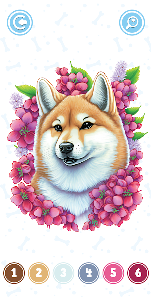 Dogs Color By Number Screenshot 0