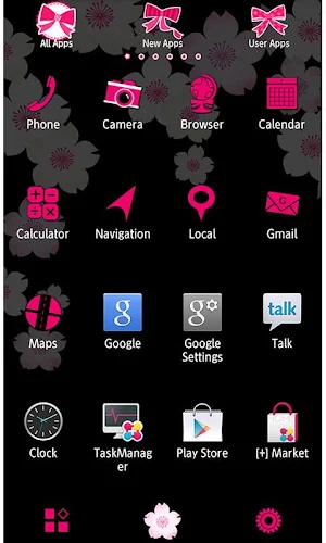 Bright Sakura Theme +HOME Screenshot 1