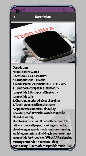 T800 Ultra Smart Watch Guide Screenshot 3