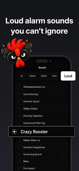 Rooster: Loud Alarm Clock Screenshot 2