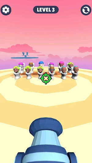 Shooting  Cannon Toilet Man Screenshot 0