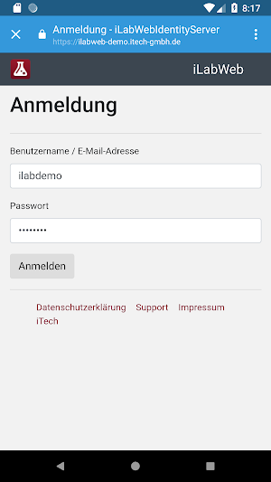 Laborgemeinschaft Bielefeld Screenshot 2