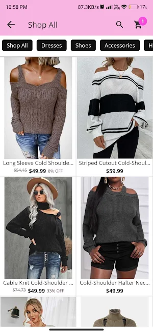 Chez Chicque Boutique Screenshot 2