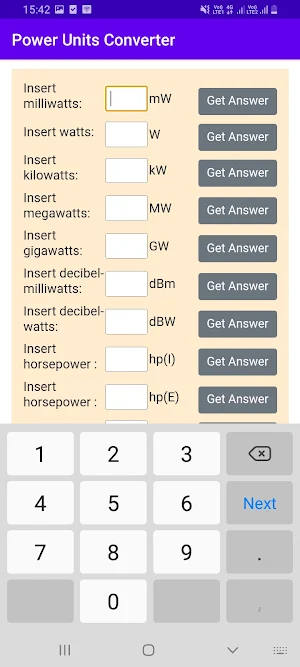Power Units Converter Screenshot 1