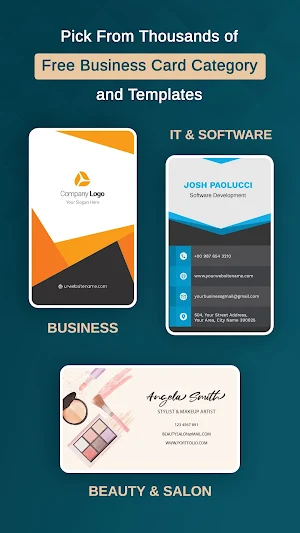 VCard : AI Business Card Maker Screenshot 1