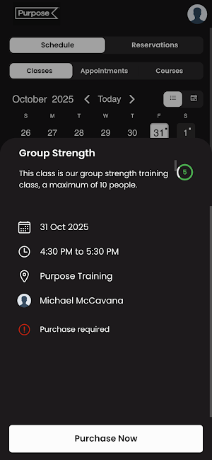 Purpose Training Screenshot 1