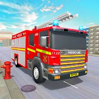 911 Rescue Fire Truck 3D Sim