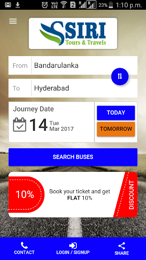 Siri Tours and Travels Screenshot 1
