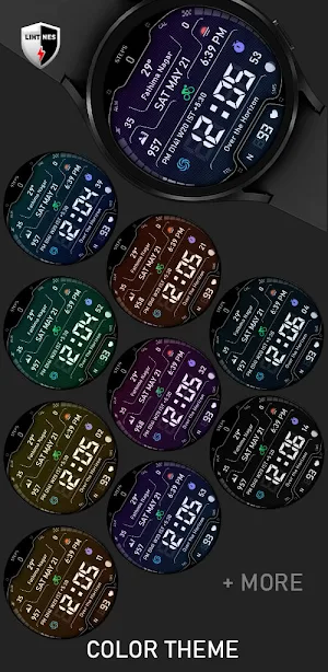 Digital Watch Face 035 Screenshot 2