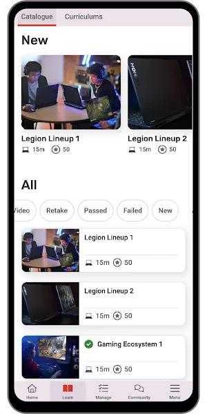 Lenovo Training Portal Screenshot 1