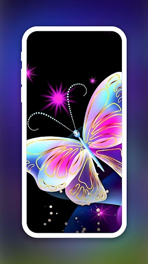 Colorful Butterfly Wallpaper Screenshot 2