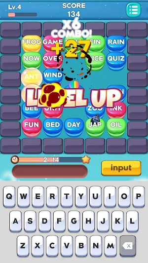 Word Pop! 3 Match Typing Game Screenshot 2