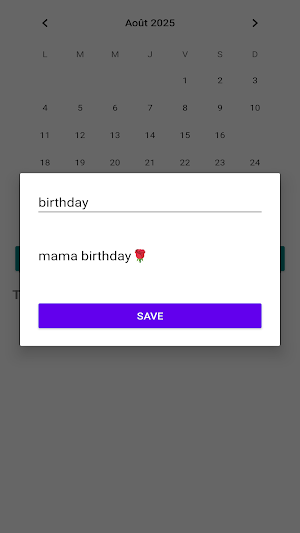 MjHal Calendar Screenshot 2