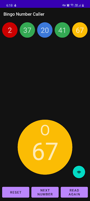 Bingo Number Generator Screenshot 0