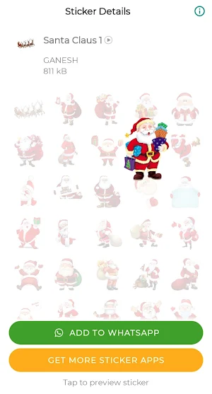 Santa Claus Stickers Screenshot 3