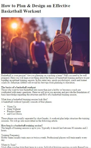 How to Do Basketball Training Screenshot 1