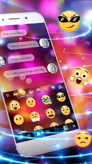 Electric Tech Keyboard Theme Screenshot 2