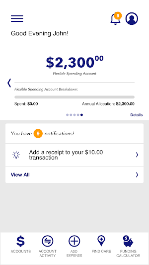 FBA Flex Benefits Screenshot 2