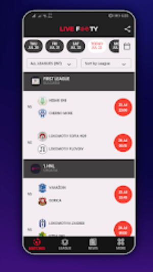 Livefooty Pro | Scores Screenshot 0