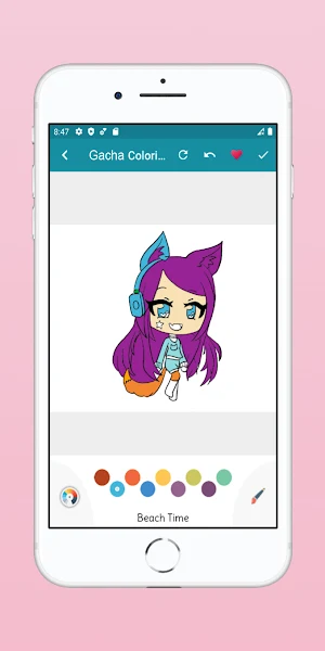 Gacha Neon GL Coloring Book Screenshot 0