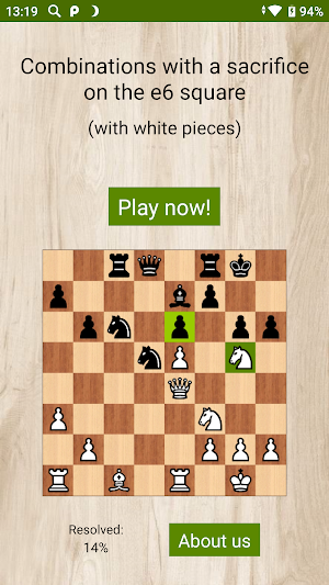 Chess - Sacrifice on e6 Screenshot 0
