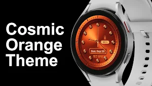 Cosmic Orange Watch Face Screenshot 0