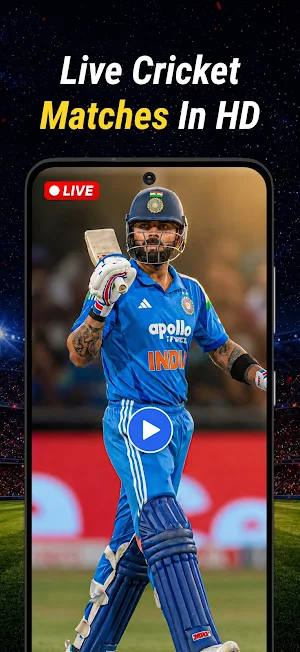 Live Cricket TV HD 2026 Screenshot 0