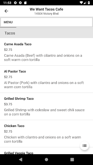 We Want Tacos Cafe Screenshot 3