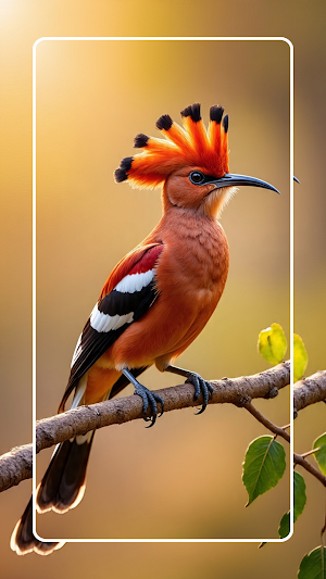 Hoopoe Bird Wallpaper Screenshot 1