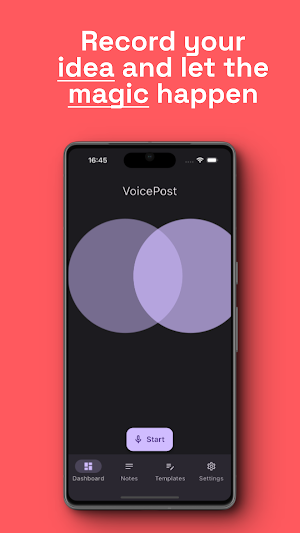 VoicePost: AI Social Posts Screenshot 0