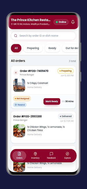 Ometto Restaurant Partner Screenshot 1