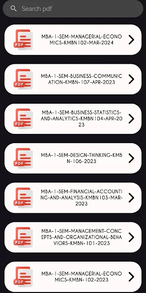 MBA - Study App Screenshot 2