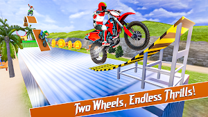 Crazy Moto Bike Stunt Racing Screenshot 1