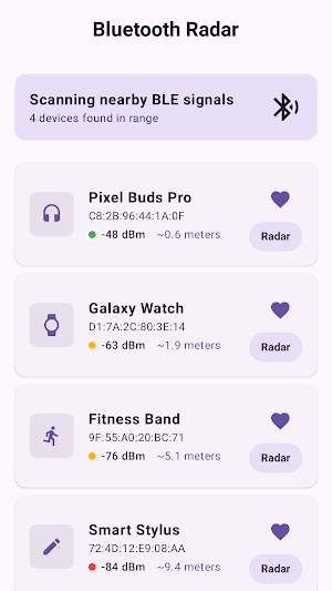 BLE Finder Screenshot 0