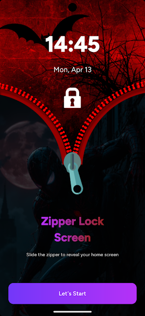 Zipper Lock Screen Screenshot 0